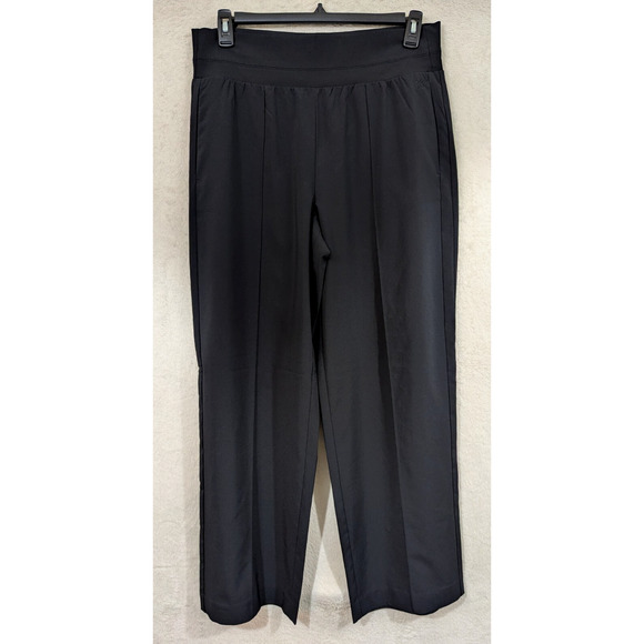 Calvin Klein Pants - Calvin Klein sz L Wide Leg Pants black pull on stretchy lightweight active 4396
